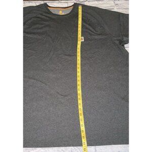 Carhartt Relaxed Fit Work Wear Short Sleeve Pocket Tee Crew Neck Brown Mens 4XL